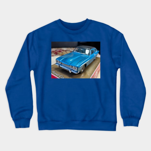 Ford Capri Metallic Blue Crewneck Sweatshirt by MrTiggersShop